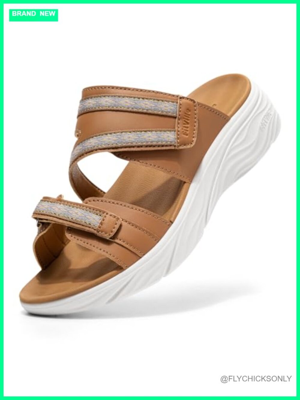 Wide Width Slide Wedge Sandals Adjustable Strap Bunion Relief Open Toe